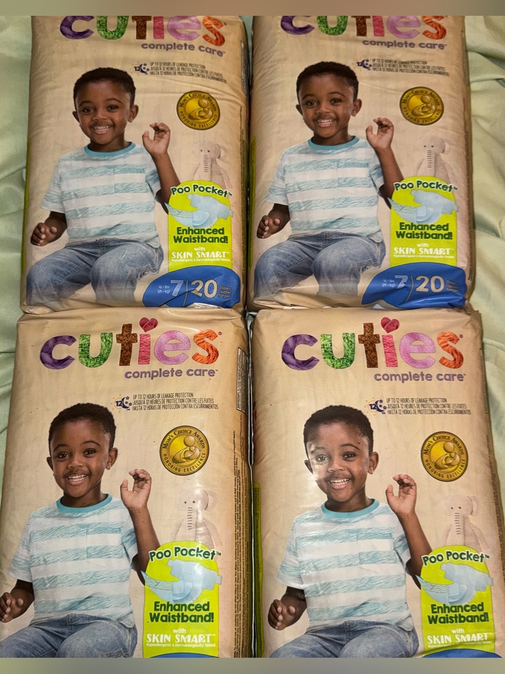 4 packs diapers size 7 New